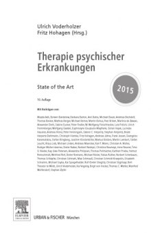 Therapie psychischer Erkrankungen : state of the art 2015