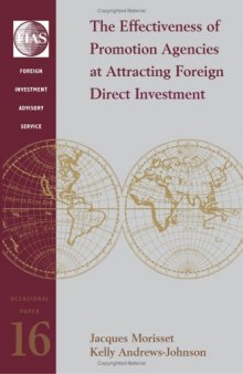 The Effectiveness of promotion agencies at attracting foreign investment