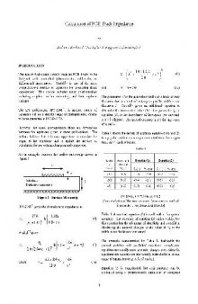 Calculation of PCB track impedance