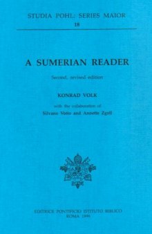 A Sumerian Reader (Studia Pohl) - 2nd edition