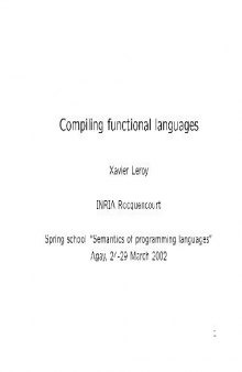 Compiling functional languages