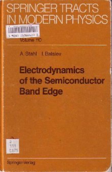 Electrodynamics of the Semiconductor Band Edge
