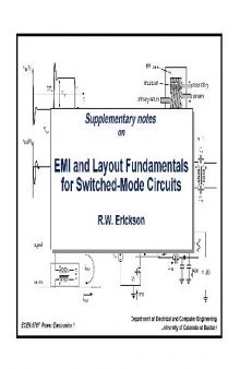 EMI and layout fundamentals for switched mode circuits