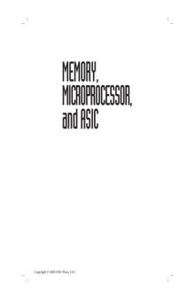 Memory, Microprocessor, and ASIC (Principles and Applications in Engineering)
