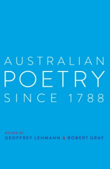 Australian poetry since 1788