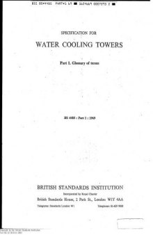 Cooling Towers Standards
