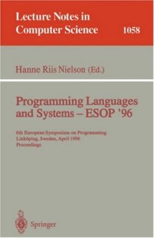 Programming Languages and Systems — ESOP '96: 6th European Symposium on Programming Linköping, Sweden, April 22–24, 1996 Proceedings