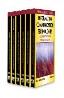 Information Communication Technologies: Concepts, Methodologies, Tools, and Applications