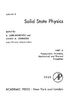 Methods of Experimental Physics Solid State Physics (Volume 6/PartA)