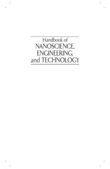 Handbook of Nanoscience, Engineering, and Technology (Electrical Engineering Handbook)