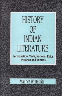 A History of Indian Literature. Vol. I.