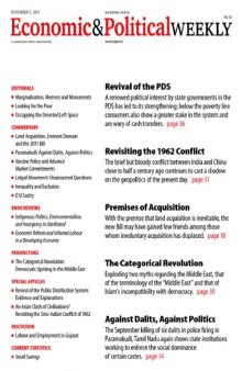 Economic & Political Weekly November 5, 2011 volume XLVI issue 44 & 45