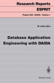 Database Application Engineering with DAIDA