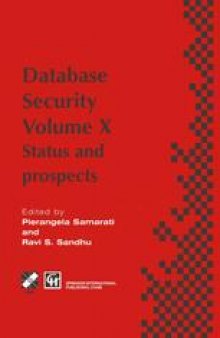 Database Security: Status and prospects