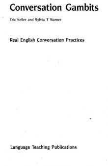 Conversation Gambits: Real English Conversation Practices