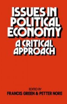 Issues in Political Economy: A Critical Approach
