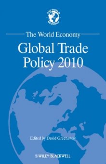The World Economy: Global Trade Policy 2010 (World Economy Special Issues)  