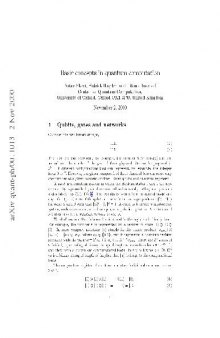 Basic concepts in quantum computation