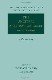 The UNCITRAL Arbitration Rules: A Commentary