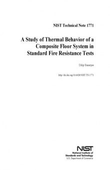 A Study of Thermal Behavior of a Composite Floor System in Standard Fire Resistance Tests