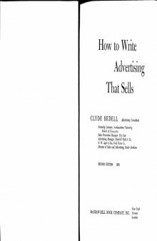 How to Write Advertising That Sells - 2nd Ed  