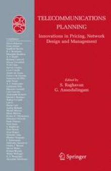 Telecommunications Planning: Innovations in Pricing, Network Design and Management