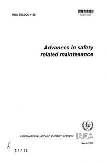 Advances in safety related maintenance