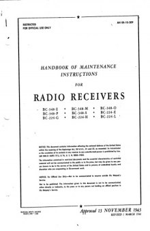 AN 08-10-209 BC-348 series Radio Receiver (maintenance)