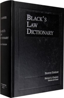 Black's Law Dictionary 8th Edition