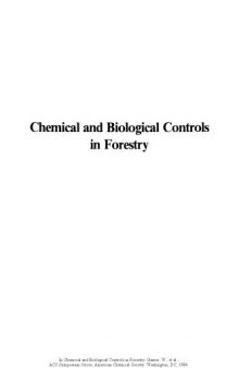 Chemical and Biological Controls in Forestry