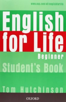 English for Life Beginner: Students Book