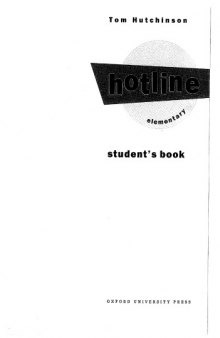 New Hotline: Student's Book Elementary level