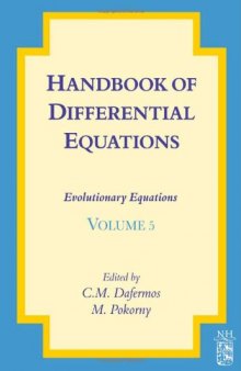 Handbook of differential equations: Evolutionary equations