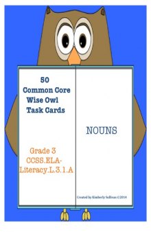 50 Noun task cards Common Core! Grade 3 Early Finishers Centers Review
