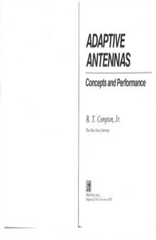 Adaptive antennas : concepts and performance