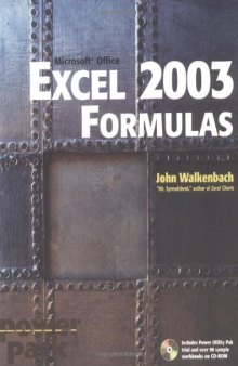 Excel 2003 Formulas
