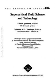 Supercritical Fluid Science and Technology