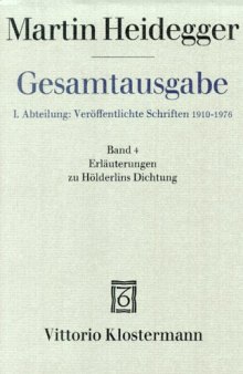 Erläuterungen zu Hölderlins Dichtung (1936-1968)