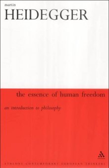 Essence of Human Freedom: An Introduction to Philosophy 