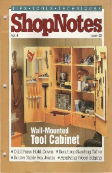 Woodworking Shopnotes 022 - Wall Mounted Tool Cabinet
