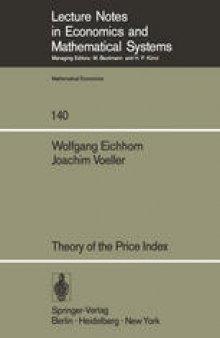 Theory of the Price Index: Fisher’s Test Approach and Generalizations