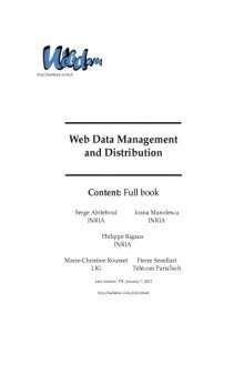 Web Data Management and Distribution