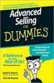 Advanced Selling for Dummies