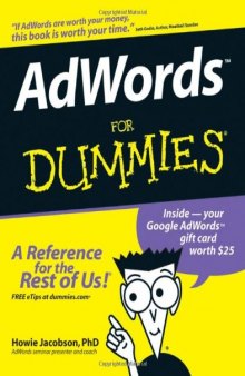 AdWords For Dummies (For Dummies (Computer Tech))