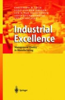 Industrial Excellence: Management Quality in Manufacturing