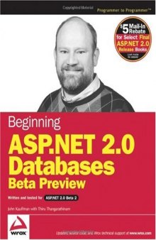 Beginning ASP.NET 2.0 databases: beta preview