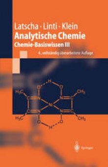 Analytische Chemie: Chemie—Basiswissen III