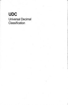 UDC - Universal Decimal Classification. Standard Edition