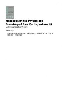 Handbook on the Physics and Chemistry of Rare Earths. vol.19 Lanthanides-Actinides: Physics II