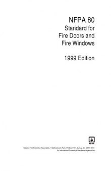 NFPA 80, Fire doors and fire windows